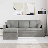 Sofa Šviesiai pilka 198 x 134 x 80 cm Aksomas
