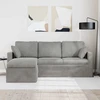 Sofa Šviesiai pilka 198 x 134 x 80 cm Aksomas