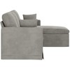 Sofa Šviesiai pilka 178 x 134 x 80 cm Aksomas