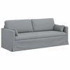 Sofa Šviesiai pilka 198 x 78 x 80 cm Metalas