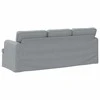 Sofa Šviesiai pilka 142 x 80 x 85 cm Metalas