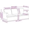 Sofa Šviesiai pilka 142 x 80 x 85 cm Metalas