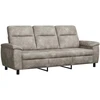 Sofa Šviesiai pilka 214 x 90 x 95 cm Dirbtinė suedė oda