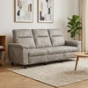 Sofa Šviesiai pilka 214 x 90 x 95 cm Dirbtinė suedė oda