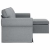 Sofa Šviesiai pilka 195 x 138 x 80 cm audinys