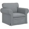 Fotelis Sofa Šviesiai pilka 215 x 82 x 80 cm Metalas