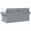 Sofa Šviesiai pilka 215 x 82 x 80 cm Metalas