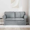 Sofa Šviesiai pilka 215 x 82 x 80 cm Metalas