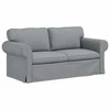 Sofa Šviesiai pilka 215 x 82 x 80 cm Metalas
