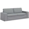 Sofa Šviesiai pilka 222 x 80 x 82 cm Metalas