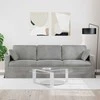Sofa Šviesiai pilka 228 x 78 x 80 cm Aksomas
