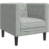Sofa Šviesiai pilka 74,5 x 71 x 70,5 cm Aksomas