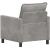 Sofa Šviesiai pilka 76 x 81 x 87,5 cm Aksomas