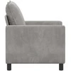 Sofa Šviesiai pilka 76 x 81 x 87,5 cm Aksomas