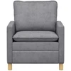 Sofa Šviesiai pilka 76 x 81 x 87,5 cm Poliesteris