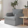 Fotelis Sofa Šviesiai pilka 142 x 80 x 85 cm Metalas