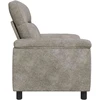 Sofa Šviesiai pilka 95 x 90 x 95 cm Dirbtinė suedė oda