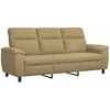 Sofa Šviesiai rudas 214 x 90 x 95 cm Audinys
