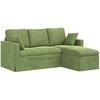 Sofa Šviesiai žalia 178 x 134 x 80 cm Aksomas