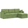 Sofa Šviesiai žalia 228 x 134 x 80 cm Aksomas