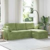 Sofa Šviesiai žalia 228 x 134 x 80 cm Aksomas