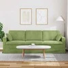 Sofa Šviesiai žalia 228 x 78 x 80 cm Aksomas