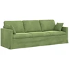 Sofa Šviesiai žalia 228 x 78 x 80 cm Aksomas