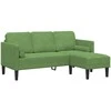 Sofa Sofos komplektas su pagalve Šviesiai žalia Poliesteris