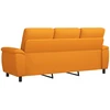 Sofa Tamsiai geltona 214 x 90 x 95 cm Audinys