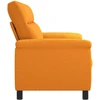 Sofa Tamsiai geltona 214 x 90 x 95 cm Audinys