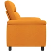 Sofa Tamsiai geltona 95 x 90 x 95 cm Audinys