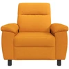 Sofa Tamsiai geltona 95 x 90 x 95 cm Audinys