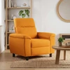 Sofa Tamsiai geltona 95 x 90 x 95 cm Audinys