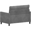 Sofa Tamsiai pilka 126 x 81 x 87,5 cm Aksomas