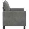 Sofa Tamsiai pilka 126 x 81 x 87,5 cm Aksomas