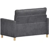 Sofa Tamsiai pilka 126 x 81 x 87,5 cm Poliesteris