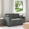 Sofa Tamsiai pilka 138 x 78 x 80 cm Aksomas