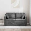 Sofa Tamsiai pilka 138 x 78 x 80 cm Aksomas