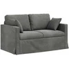Sofa Tamsiai pilka 138 x 78 x 80 cm Aksomas
