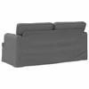 Sofa Tamsiai pilka 142 x 80 x 85 cm Metalas