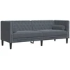 Sofa Tamsiai pilka 194 x 74,5 x 70,5 cm Aksomas