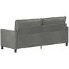 Sofa Tamsiai pilka 196 x 81 x 87,5 cm Aksomas
