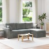 Sofa Tamsiai pilka 228 x 134 x 80 cm Aksomas