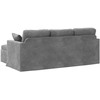 Sofa Tamsiai pilka 198 x 134 x 80 cm Aksomas