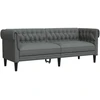 Sofa Tamsiai pilka 201,5 x 74,5 x 74,5 cm Poliesteris