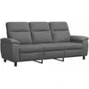 Sofa Tamsiai pilka 214 x 90 x 95 cm Audinys