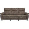 Sofa Tamsiai pilka 214 x 90 x 95 cm Dirbtinė suedė oda