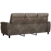 Sofa Tamsiai pilka 214 x 90 x 95 cm Dirbtinė suedė oda