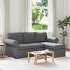 Sofa Tamsiai pilka 215 x 138 x 80 cm Metalas