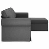 Sofa Tamsiai pilka 215 x 138 x 80 cm Metalas